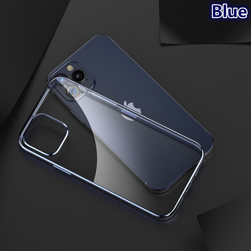Ốp lưng dẻo viền màu iPhone 12 6.1/ 12 Pro 6.1 TPU electroplating protection hiệu Rock chính Hãng