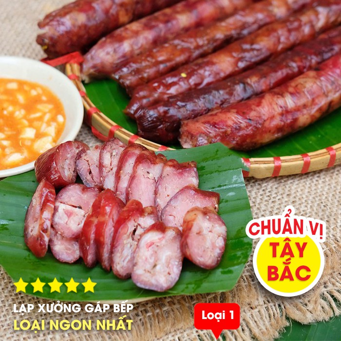 Lạp xưởng gác bếp gói 500gram (tặng kèm chẩm chéo) - Đặc sản Sơn La | BigBuy360 - bigbuy360.vn