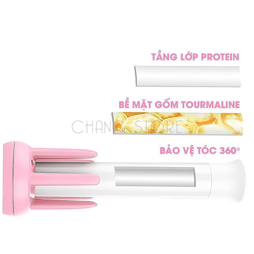 Máy Uốn Tóc Xoăn Cầm Tay Xoay 360 Tự Động