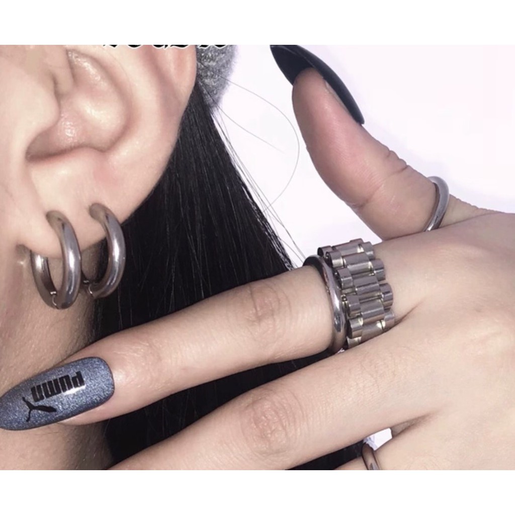 khuyên kẹp tai titan nam nữ cá tính không cần xỏ lỗ(full size)