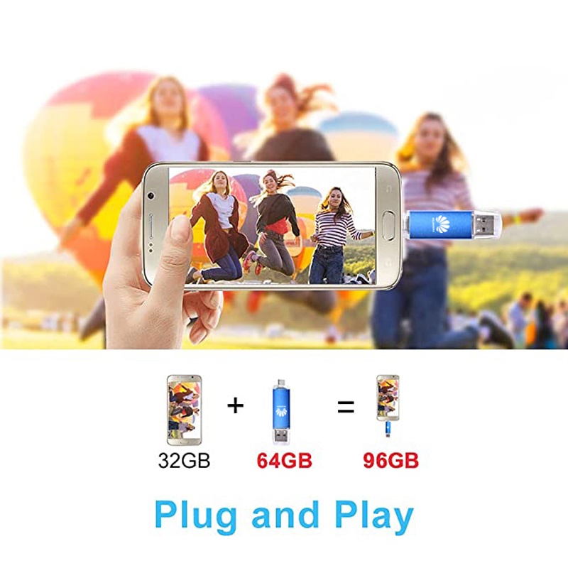 HUAWEI Thẻ Nhớ USB otg 256GB 512GB 1TB 2TB otg 3 Trong 1 128GB 8GB16GB 128GB 64GB 32GB Cho Điện Thoại