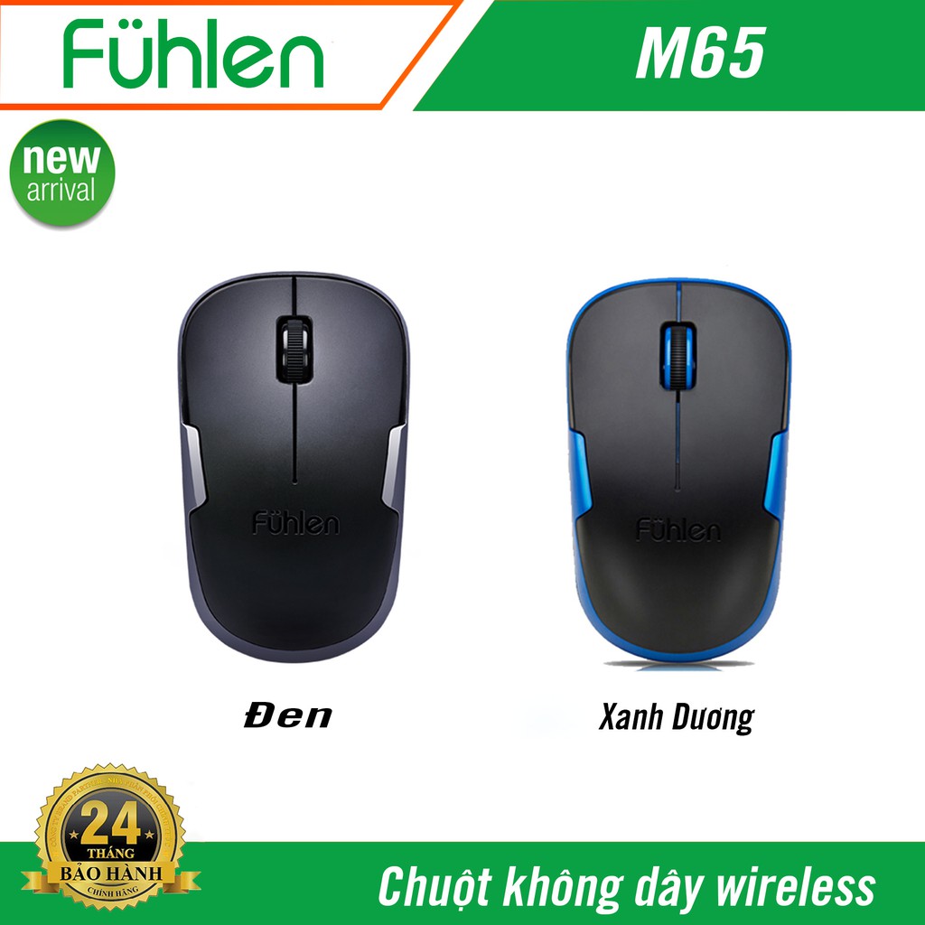 Chuột Không Dây FUHLEN M65 Chính Hãng Bảo Hành 24 Tháng - Chuột Văn Phòng Không Dây