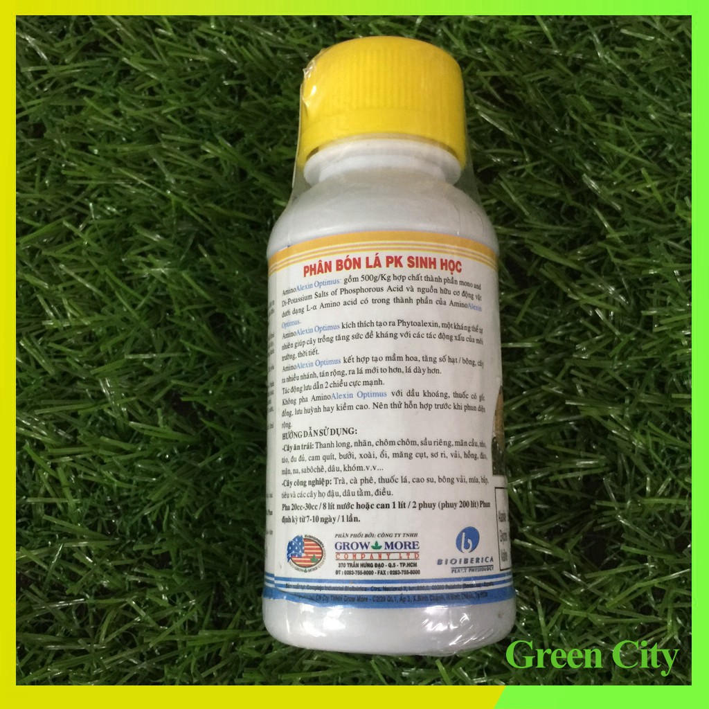 Phân bón lá hữu cơ bổ sung đa vi lượng Amino Alexin (100ml) - Green City