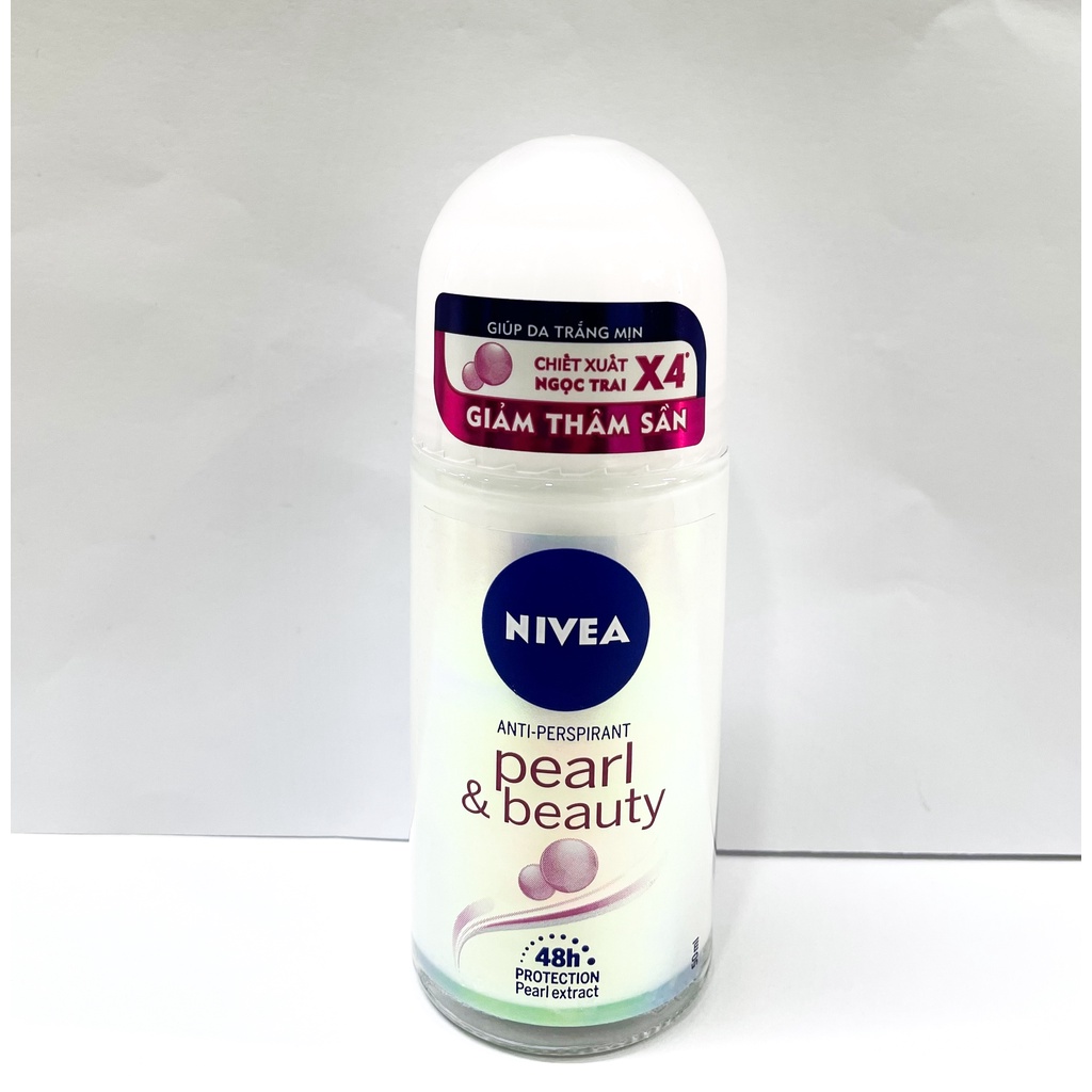 Lăn Ngăn Mùi 48h Nivea Anti-Perspirant Roll On + Sữa Rửa Mặt Ngọc Trai Dưỡng Trắng Da [che tên sản phẩm khi giao hàng]