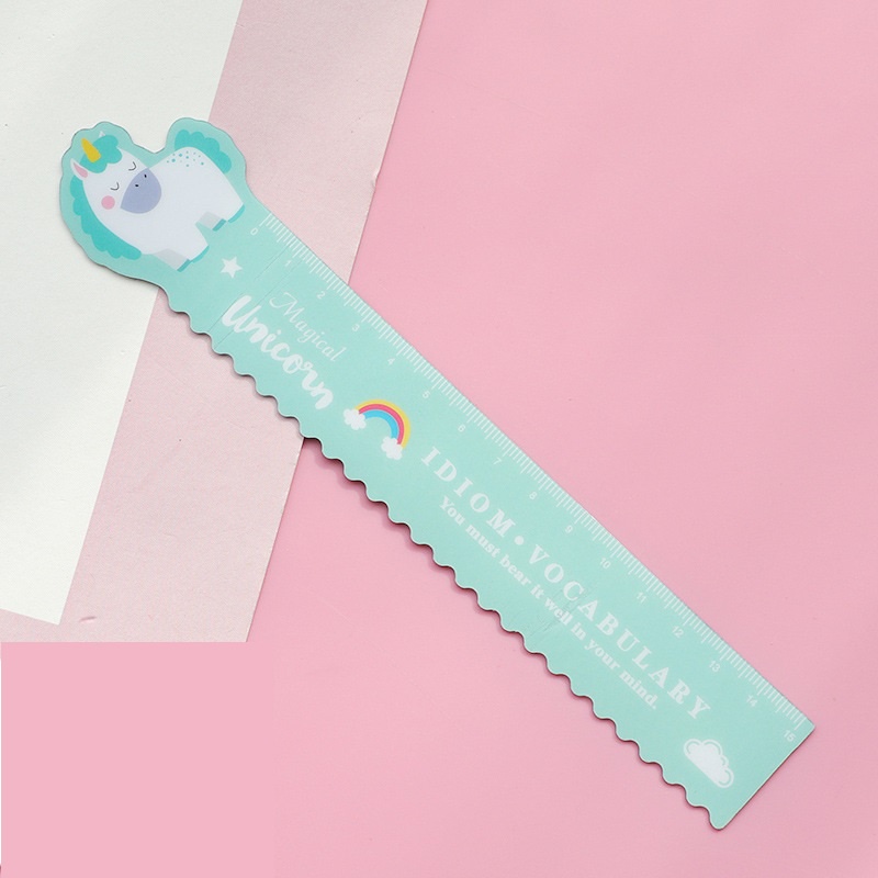 Thước Kẻ Nam Châm Mềm Dẻo Hình Ngựa Kỳ Lân Đáng Yêu Dài 15Cm