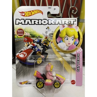 Xe mô hình đồ chơi Hotwheels 1:64 - MARIO KART - Cat Peach (Standard Kart)