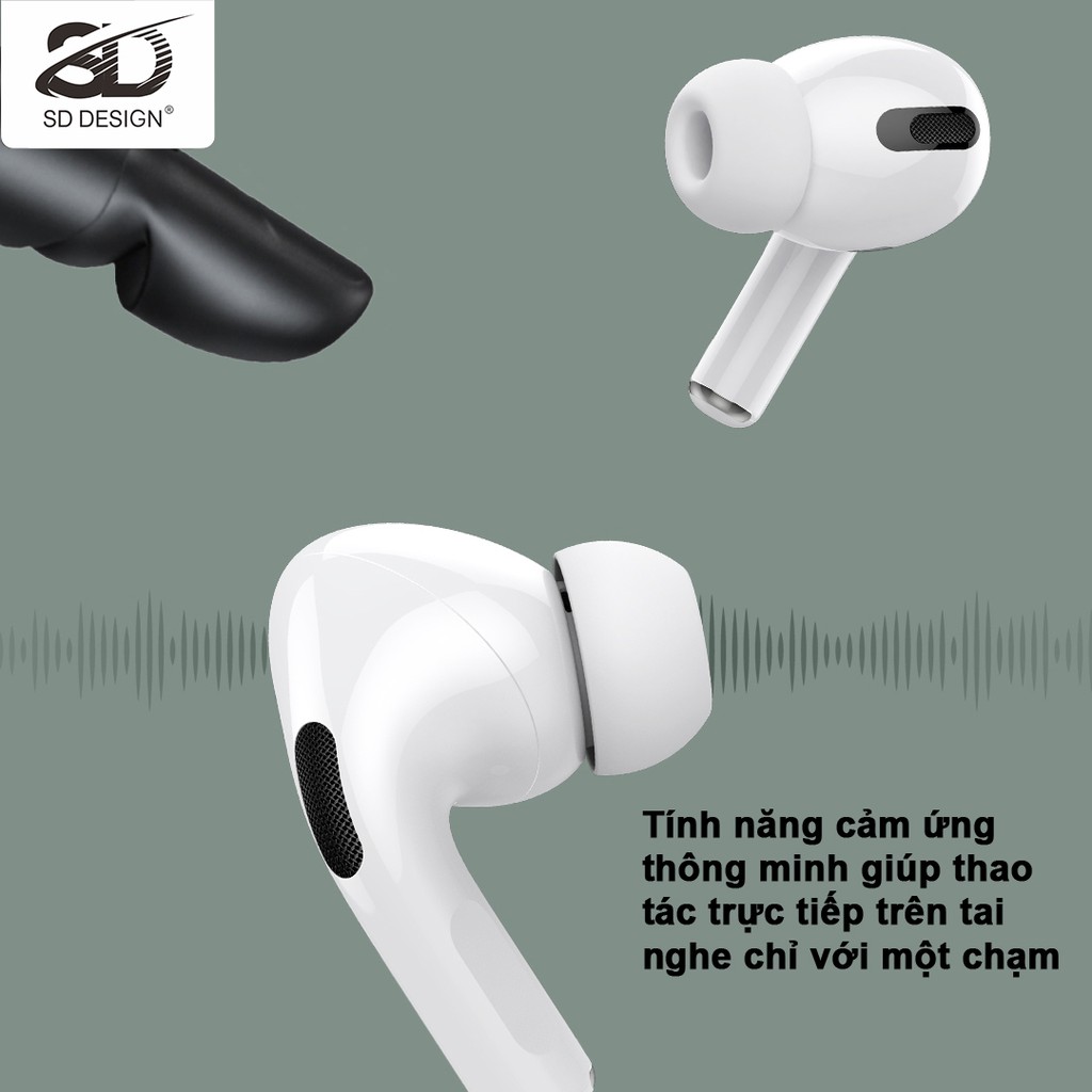 Tai nghe Bluetooth AP-TWS chính hãng SD DESIGN tai nghe không dây Định Vị - Đổi Tên Cảm Ứng Chạm, Chống Ồn, Âm Hay