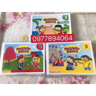 Thẻ Flashcards  My Little Island 1-2-3 ( ép plastics bền đẹp)