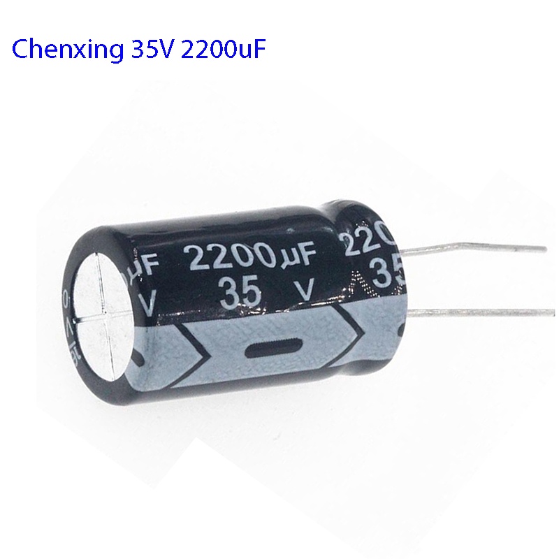 [ 2 Cái ] Tụ lọc nguồn - Tụ hóa Chenxing 35V 2200uF kích thước 16x25mm