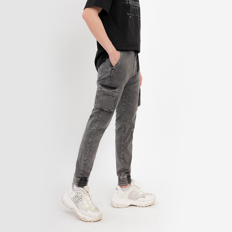 Quần jean nam kaki túi hộp, có bo chun gấu, dáng jogger TOTODAY - M1QJJ12101