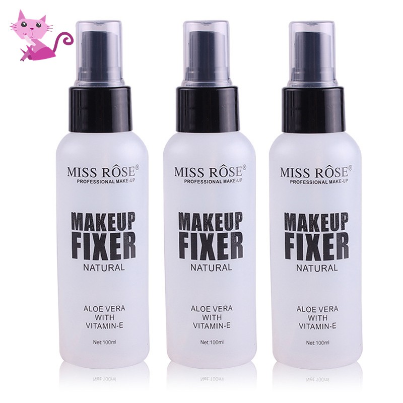 VVBK Makeup Fixer Spray Primer Foundation Vitamin-E Natural Makeup Aloe Vera Liquid Face Base