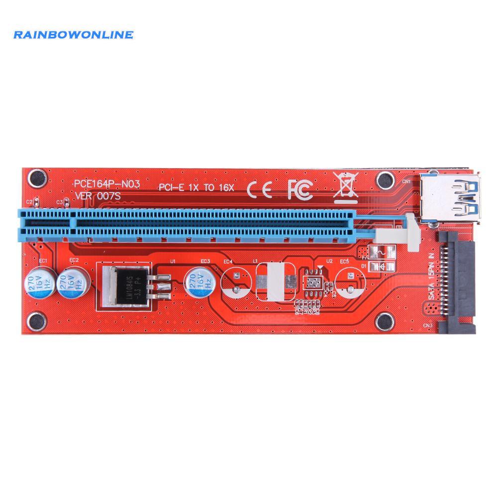 Dây Cáp Chuyển Đổi 60cm 007s Pci-E Riser 1x 16x Usb3.0 Dành Cho Btc Miner