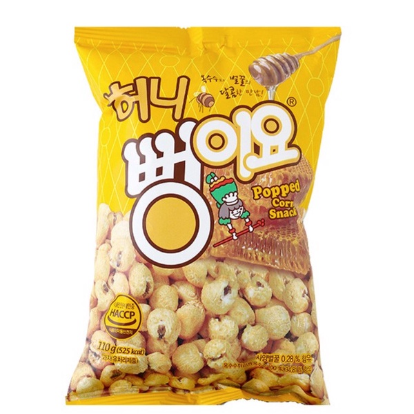 [Thùng] Bỏng ngô Hàn Quốc mật ong 110g &amp; 255g ngon tuyệt