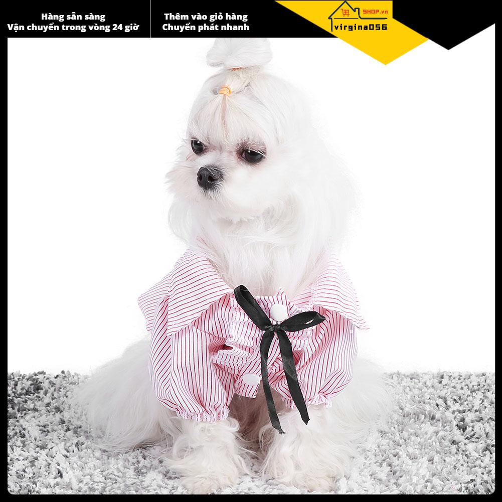 Virgina056 Virgina056 Quần áo cho thú cưng Áo sơ mi chó mèo con dễ thương