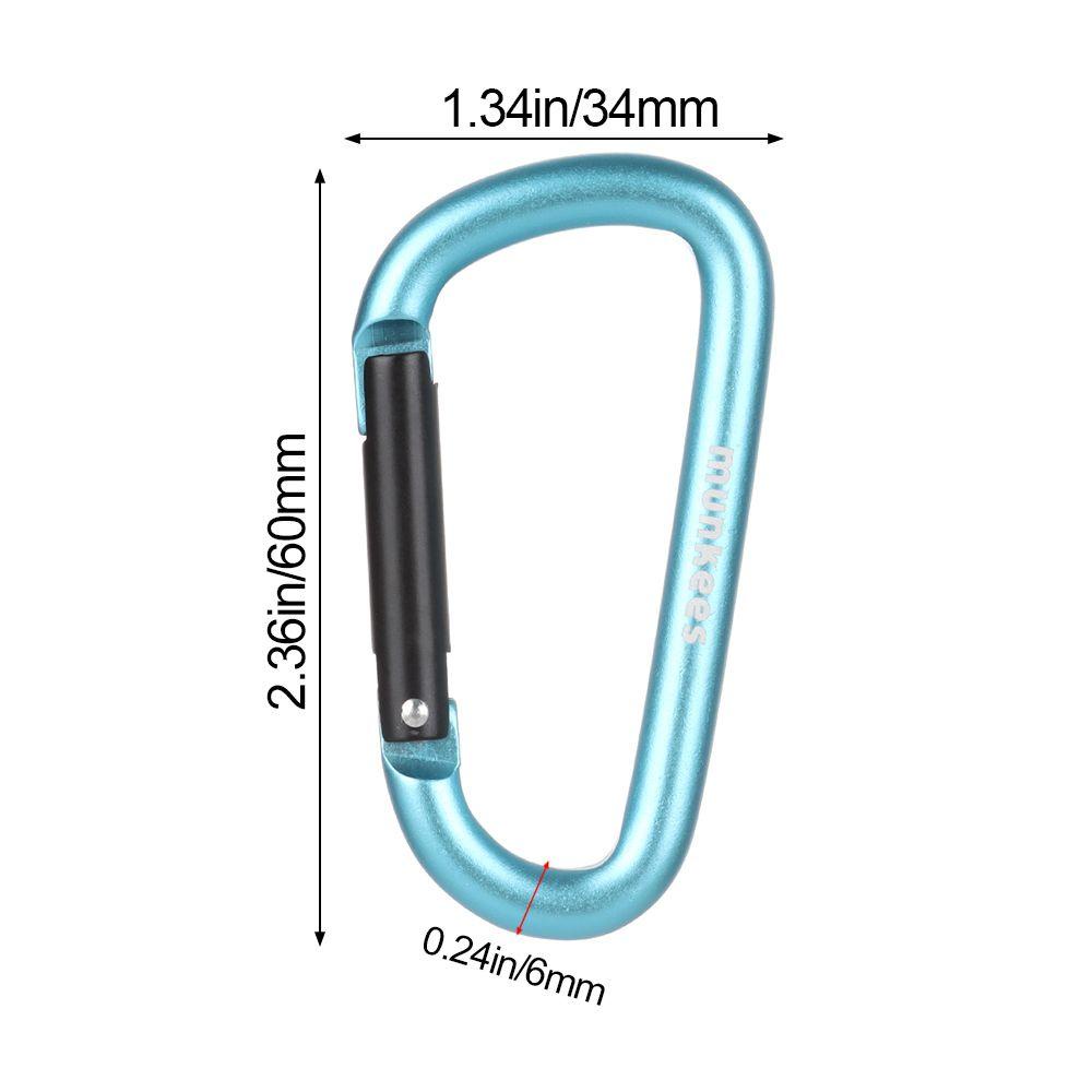 MYRONGVN Set 2 Móc Khóa Leo Núi Bằng Hợp Kim Nhôm Nhiều Màu Sắc Mới