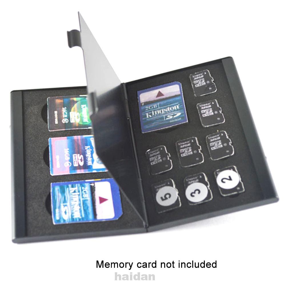 Hộp Đựng Thẻ Nhớ 12 Ngăn Bằng Hợp Kim Nhôm Cứng Chống Sốc Ốp | BigBuy360 - bigbuy360.vn