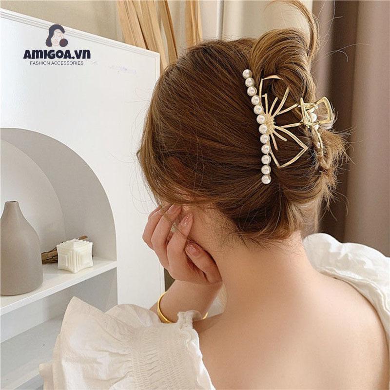 ✨✨Kẹp Tóc Hình Cá Mập Bằng Kim Loại Thanh Lịch Cho Nữ