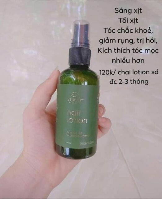 Tinh dầu bưởi xịt bưởi ViJully chính hãng - kích mọc tóc, dày tóc, giảm rụng tóc hiệu quả