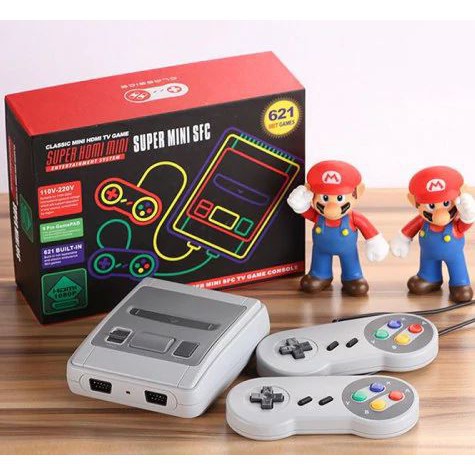 Máy chơi Game cầm tay 4 nút HDMI SUPER NES 621 trò chơi cổ điển tích hợp săn