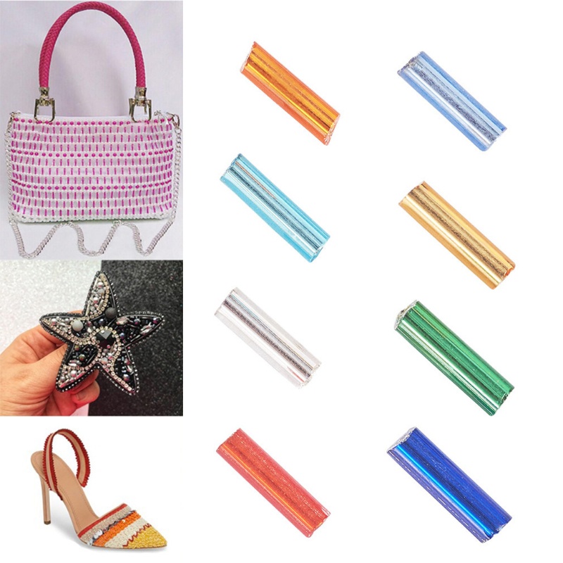 Hạt Xỏ Lỗ Hình Trụ Nhiều Màu Sắc Dùng Trang Trí Thủ Công DIY