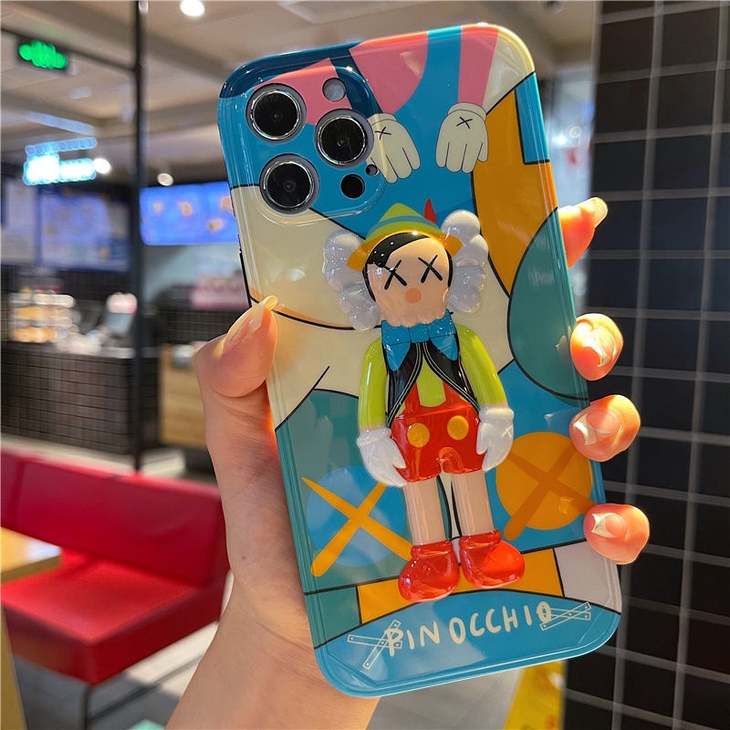 Ốp điện thoại mềm hình búp bê 3D nhiều màu thích hợp cho IPhone 7 8 Plus X Xs 11 12 Pro 11 12 ProMax