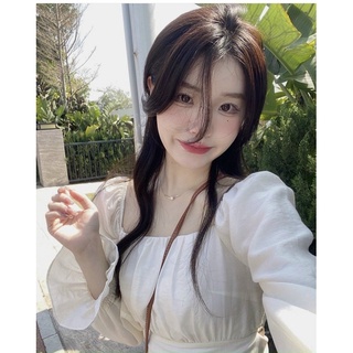 ĐẦM CỔ VUÔNG THẮT NƠ LƯNG