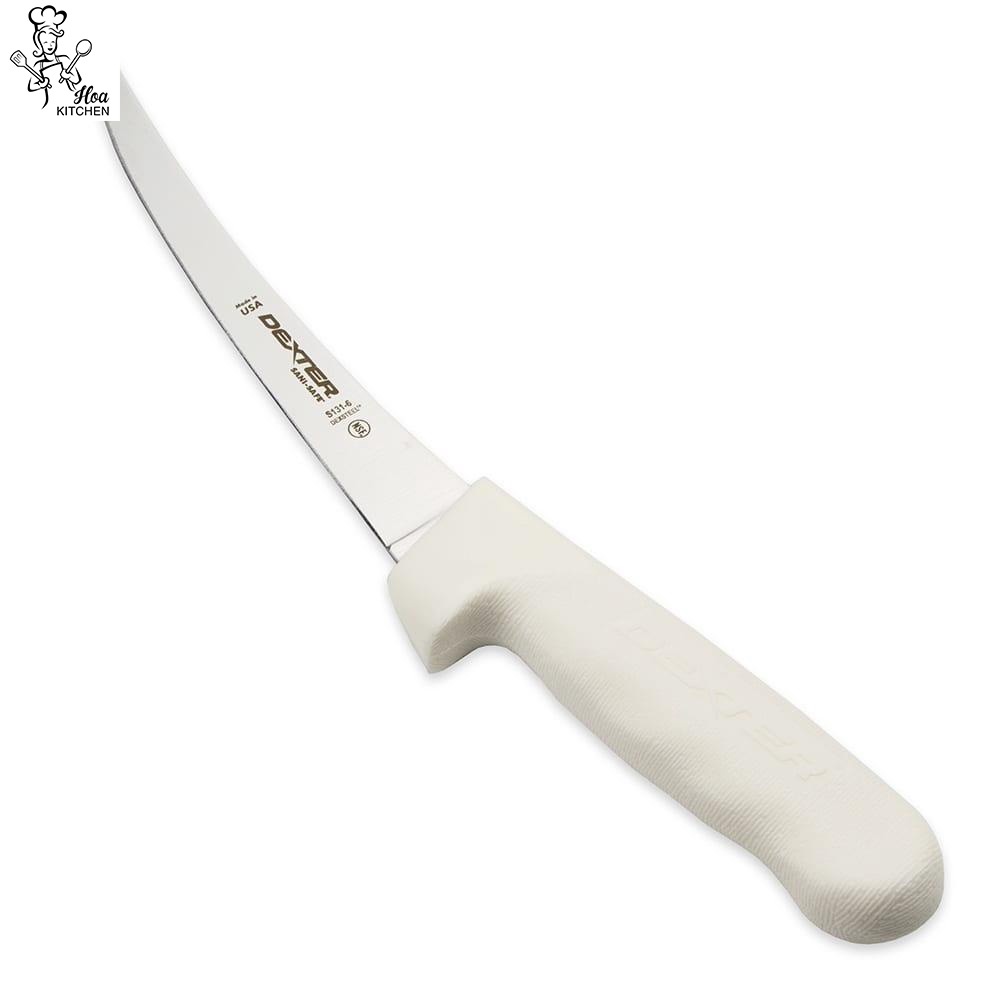 Dao Lọc Thịt Phi Lê Cá Róc Xương Chất Lượng Cao Cấp Lưỡi Cong Dài 152 mm Dexter Russell USA