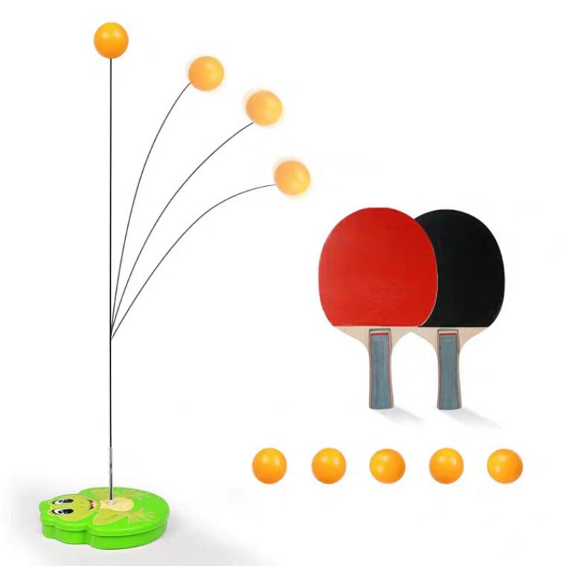 Bộ bóng bàn phản xạ cho bé vợt gỗ - đồ chơi thể thao  tập luyện phản xạ