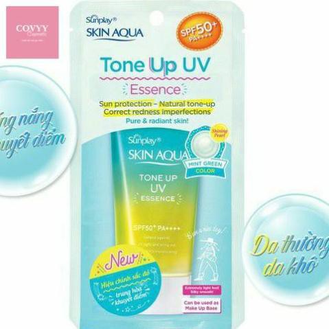 Kem chống nắng Sunplay Skin Aqua Tone Up UV Essence SPF50+ PA+ (80g)