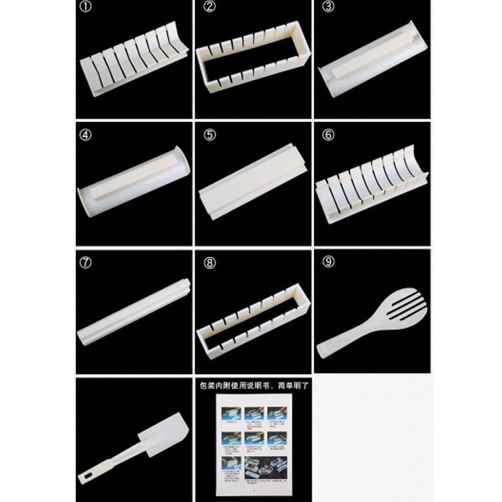 Đồ Làm Sushi Kimbap Cơm Cuộn 10 Món Tiện Lợi (4 Khuôn) TR120 | BigBuy360 - bigbuy360.vn