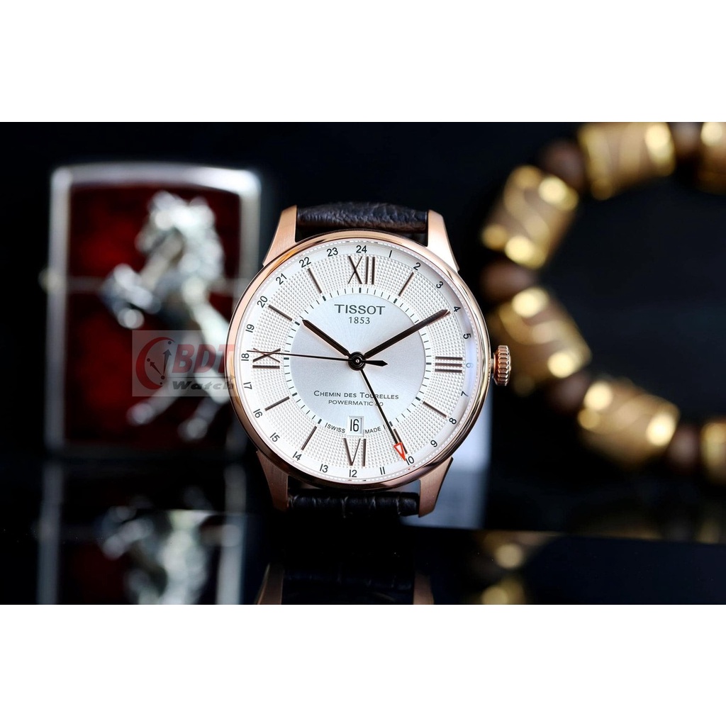ĐỒNG HỒ NAM TISSOT CHEMIN DES TOURELLES GMT T099.429.36.038.00