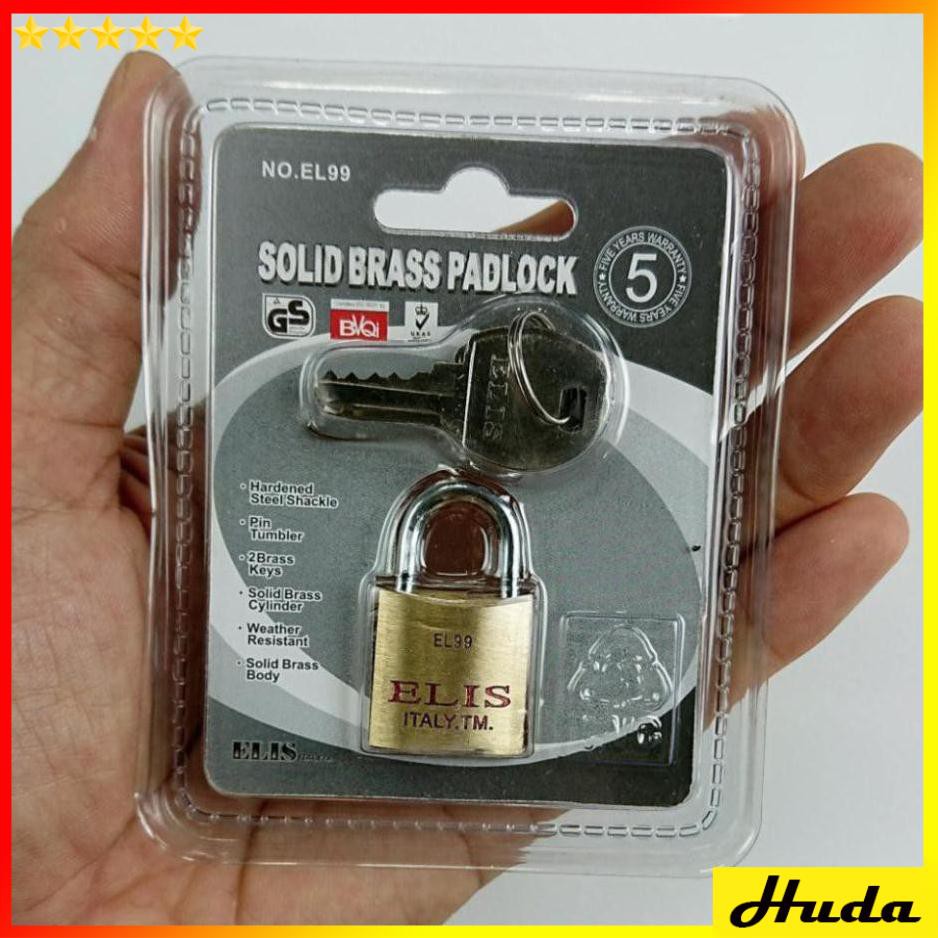 Ổ khóa mini Khóa vali cửa tủ túi xách ELIS 20mm Solid Brass Padlock  DSG