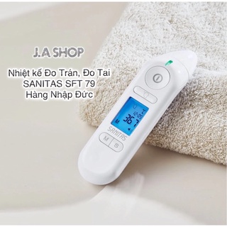 Nhiệt kế điện tử hồng ngoại đa năng sanitas sft 79 đo trán, đo tai hàng nhập từ đức