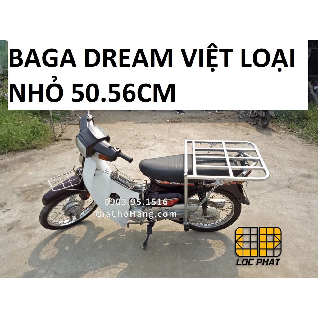 Baga giá chở hàng xe máy Lộc Phát Dream Việt, loại nhỏ 50*56 cm