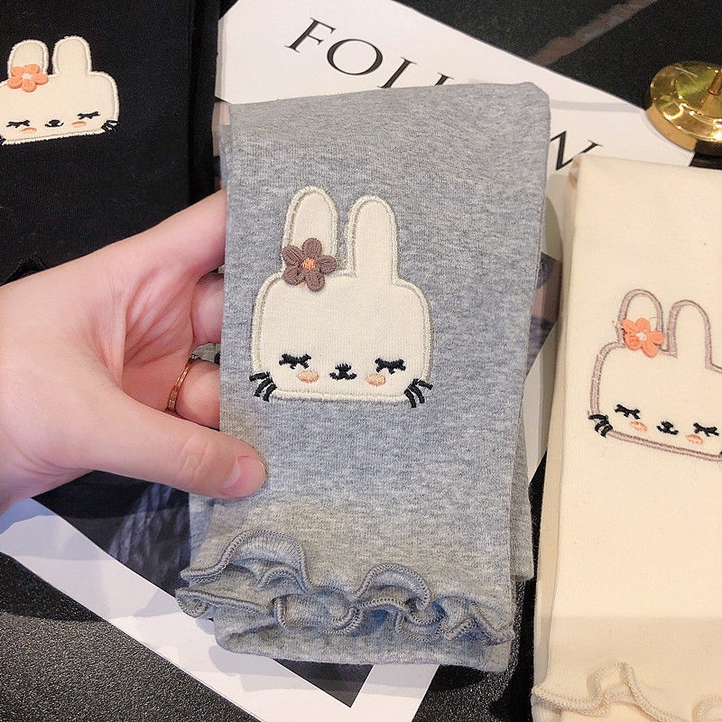 Quần Legging Cotton Mỏng Thoáng Khí Dễ Thương Thời Trang Xuân Thu Cho Bé Gái