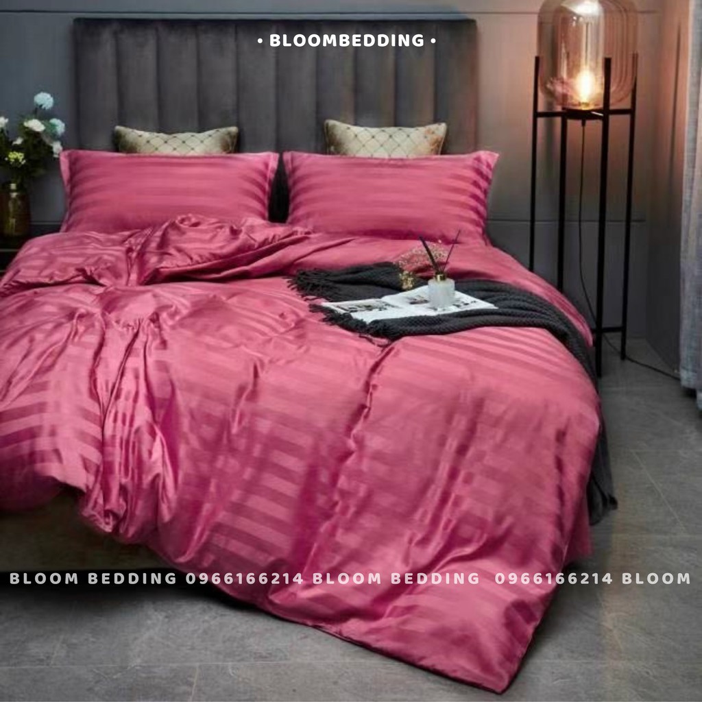 Set Chăn Ga Gối Khách Sạn Cotton 3F - Hồng (Hàng loại 1) - Bloom Bedding