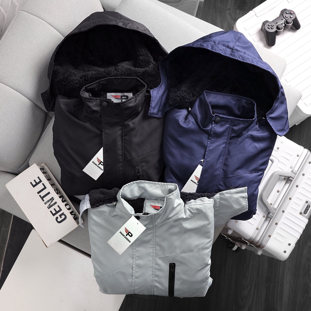 Áo khoác dù nam lót lông cao cấp Pigofashion Zakd42 (3 màu)