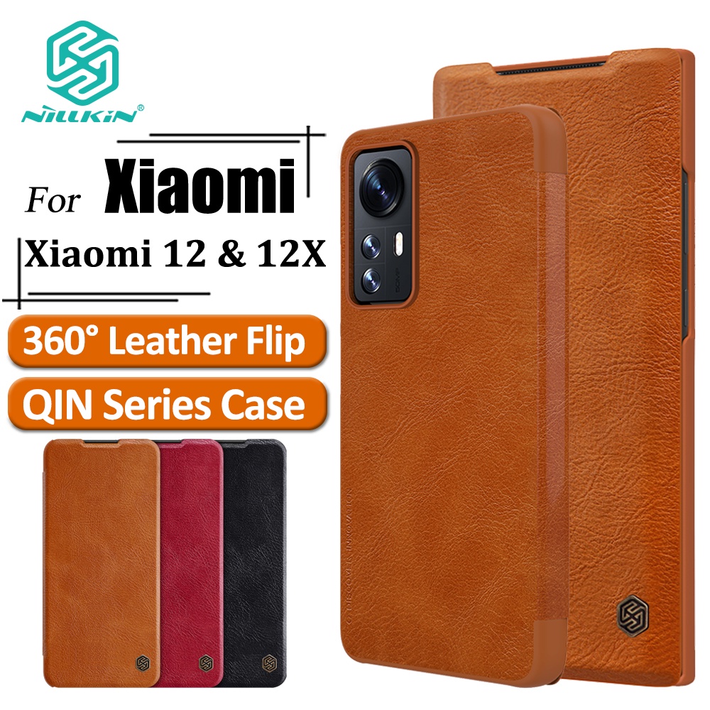 Nillkin Bao Da Điện Thoại Nắp Lật Bảo Vệ 360 Độ Cho Xiaomi 12 / 12X / 12S° Ốp Điện Thoại Chống Sốc Toàn Diện