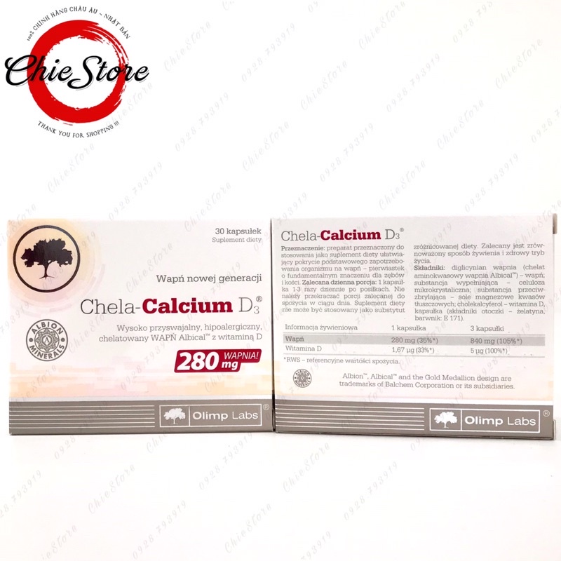 GIÁ TỐT] Chela Calcium D3-bổ sung Canxi cho bà bầu