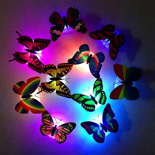 Đèn Ngủ LED Hình Bướm Thay Đổi Màu Sắc