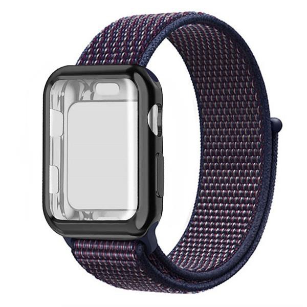 All-inclusive case + nylon strap Apple Watch iwatch strap 38mm /40mm 40mm/44mm series 6/SE/5/4/3/2/1