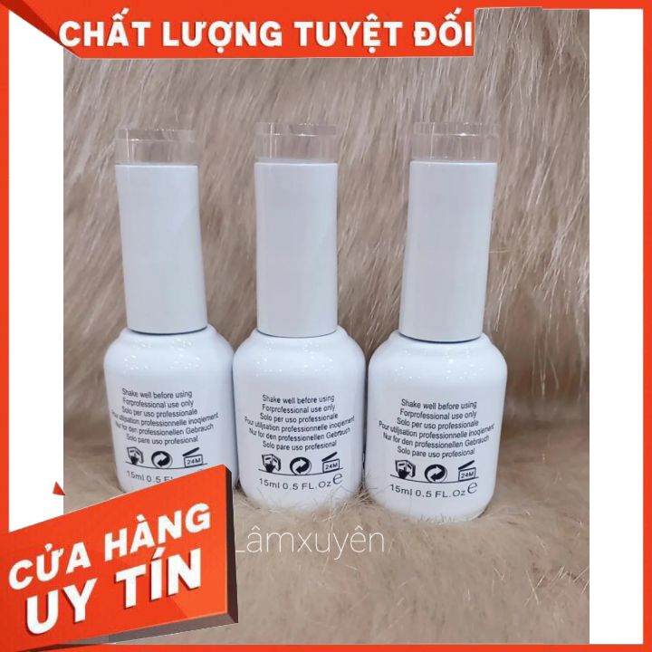 SƠN lót liên kết bóng top coat Hebrian 15ml Gel cao cấp chính hãng mau khô kiềm dầu không vàng móng bong tróc FREESHIP