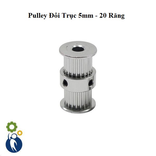 Pulley Đôi Trục 5mm- 20 Răng