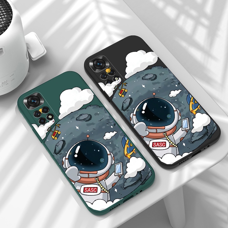 Ốp Điện Thoại Tpu Mềm Họa Tiết Phi Hành Gia Dành Cho Poco X5 Pro 5G M5 Xiaomi Mi 12 Lite 12T Redmi K60 12C