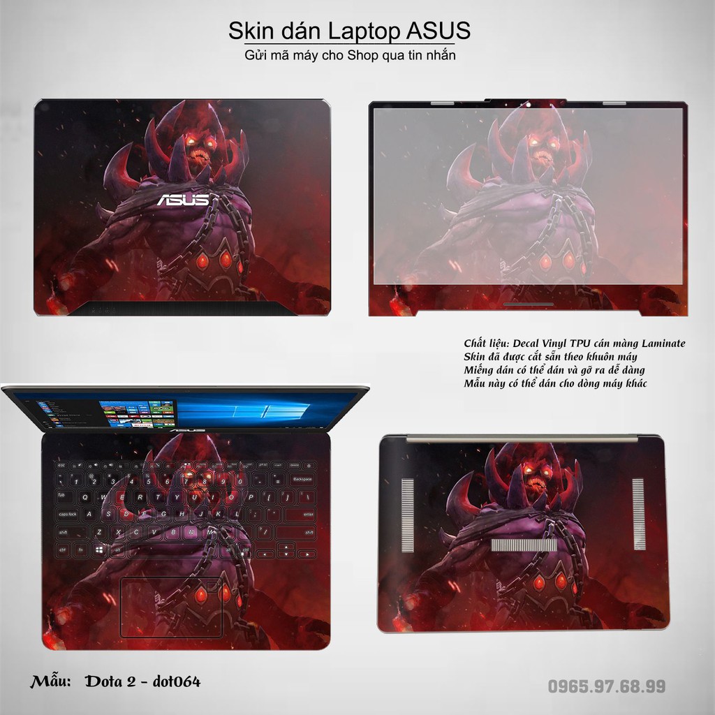 Skin dán Laptop Asus in hình Dota 2 _nhiều mẫu 11 (inbox mã máy cho Shop)