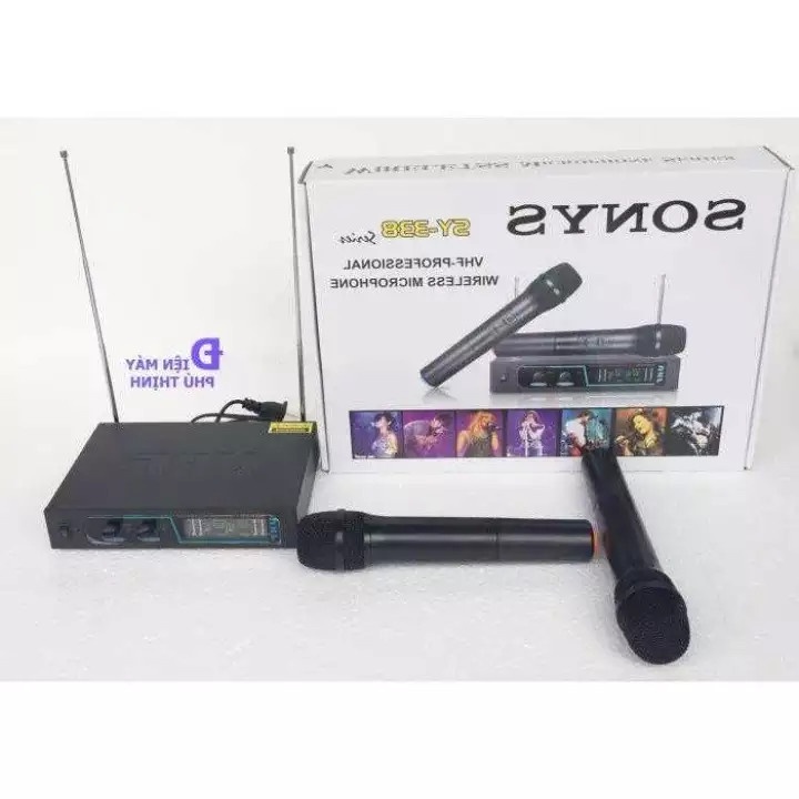 [Mã ELHACE giảm 4% đơn 300K] Bộ Micro Không Dây SY-338 Cao Cấp - Cực Nhạy - Đỉnh Cao Giải Trí Karaoke 2022