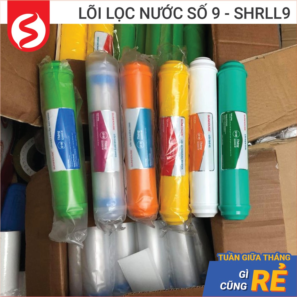 Lõi lọc nước số 9 - SHRLL9 [chính hãng] - Lõi tạo vị - cân bằng PH, hấp thụ và khử mùi hóa chất, kim loại nặng