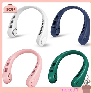 Mocea Quạt Điều Hòa Không Cánh Đeo Cổ Mini Sạc USB Tiện Dụng