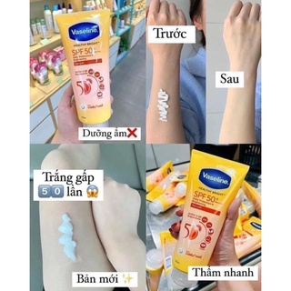 💐Combo dưỡng da Vaseline 50X và viên kích trắng Alpha Arbutin
