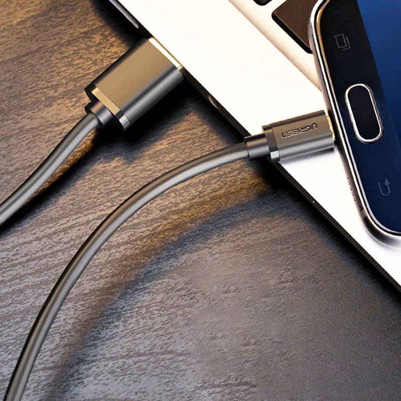 Cáp sạc Điện thoại, Smartphone, Máy tính bảng Android  loại ngắn 25Cm UGREEN 10834